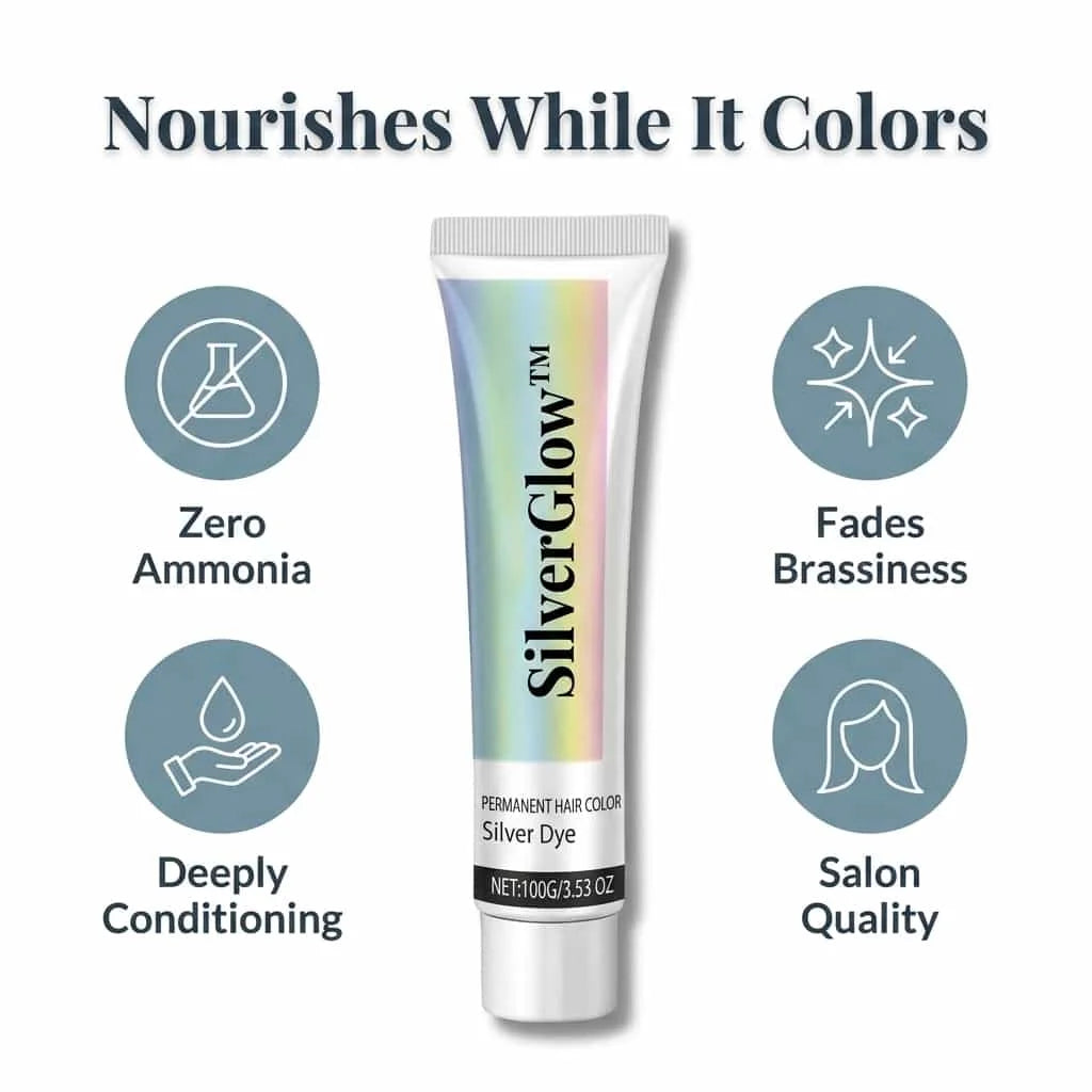 Formule Argent 2-en-1 Sans Ammoniaque pour Cheveux Argentés — photo 2