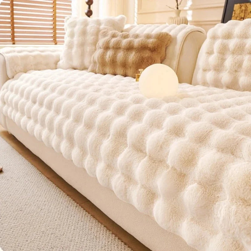 Housse De Siège De Canapé En Fausse Fourrure Aurelia — photo 2