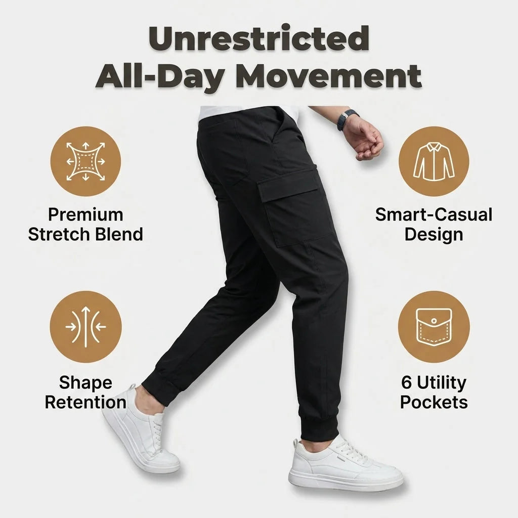 Premium Stretch Cargo Jeans – Comfort and Style