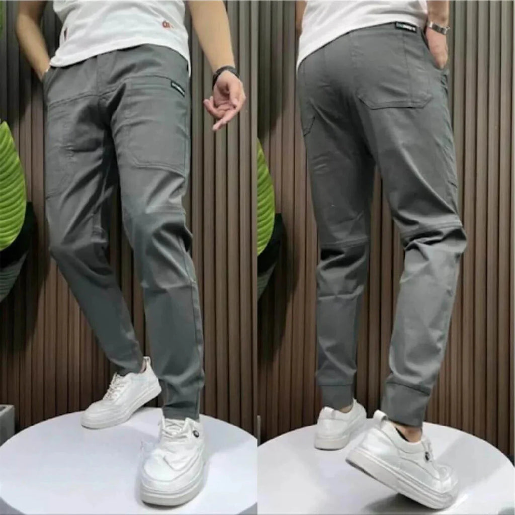 Premium Stretch Cargo Jeans – Comfort and Style — Grey, photo 7