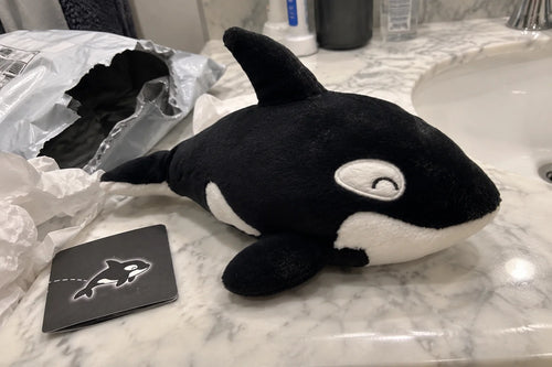Peluche D'Adoption Orque — photo d'un client 3